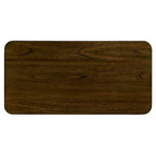 Table d'appoint de ferme rectangulaire de 25 pouces avec étagère de rangement, table d'appoint de canapé avec pieds en bois massif pour salon, chambre, bureau
