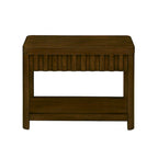 Table d'appoint de ferme rectangulaire de 25 pouces avec étagère de rangement, table d'appoint de canapé avec pieds en bois massif pour salon, chambre, bureau