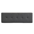 Banc de rangement pour chaussures d'entrée 49 po avec portes doubles et coussin rembourré, Pouf peu encombrant