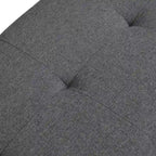 Banc de rangement pour chaussures d'entrée 49 po avec portes doubles et coussin rembourré, Pouf peu encombrant