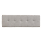 Banc de rangement pour chaussures d'entrée 49 po avec portes doubles et coussin rembourré, Pouf peu encombrant