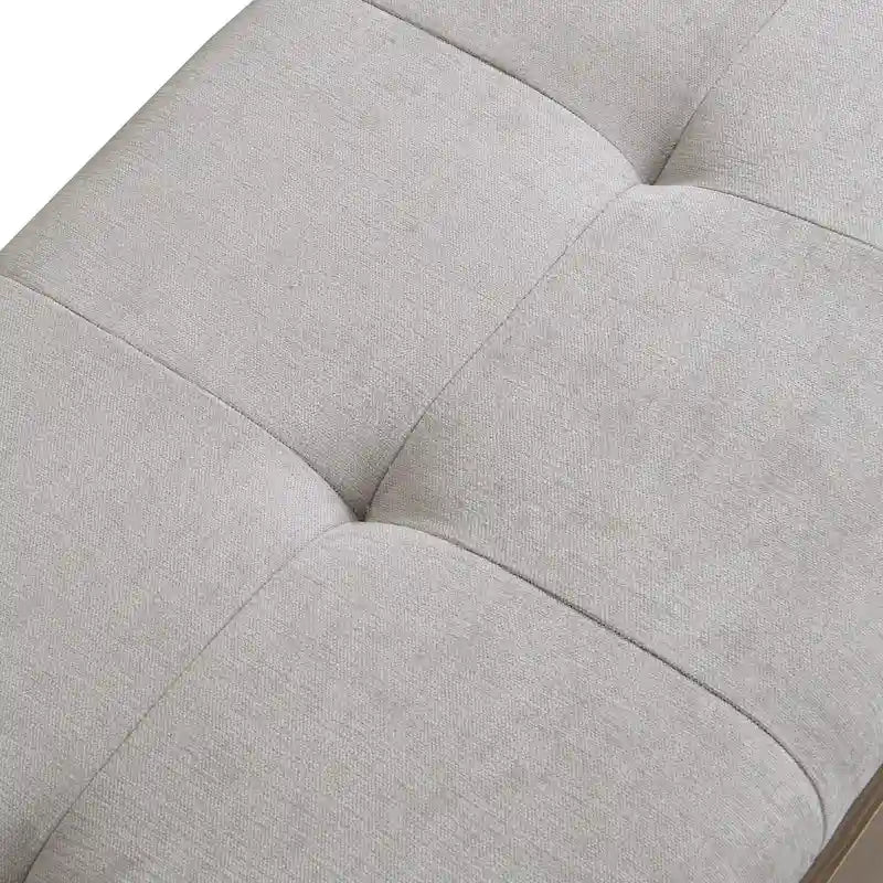 Banc de rangement pour chaussures d'entrée 49 po avec portes doubles et coussin rembourré, Pouf peu encombrant
