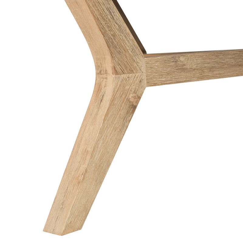 Table basse intérieur/extérieur | Plateau texturé béton | Structure écologique | Design sculptural contemporain