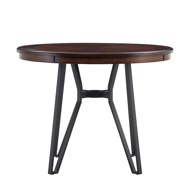 Ensemble de bar 5 pièces à hauteur de comptoir | Chaises rembourrées en tissu bouclé | Plateau en MDF coloris frêne clair | Cadre en métal | H 91 cm
