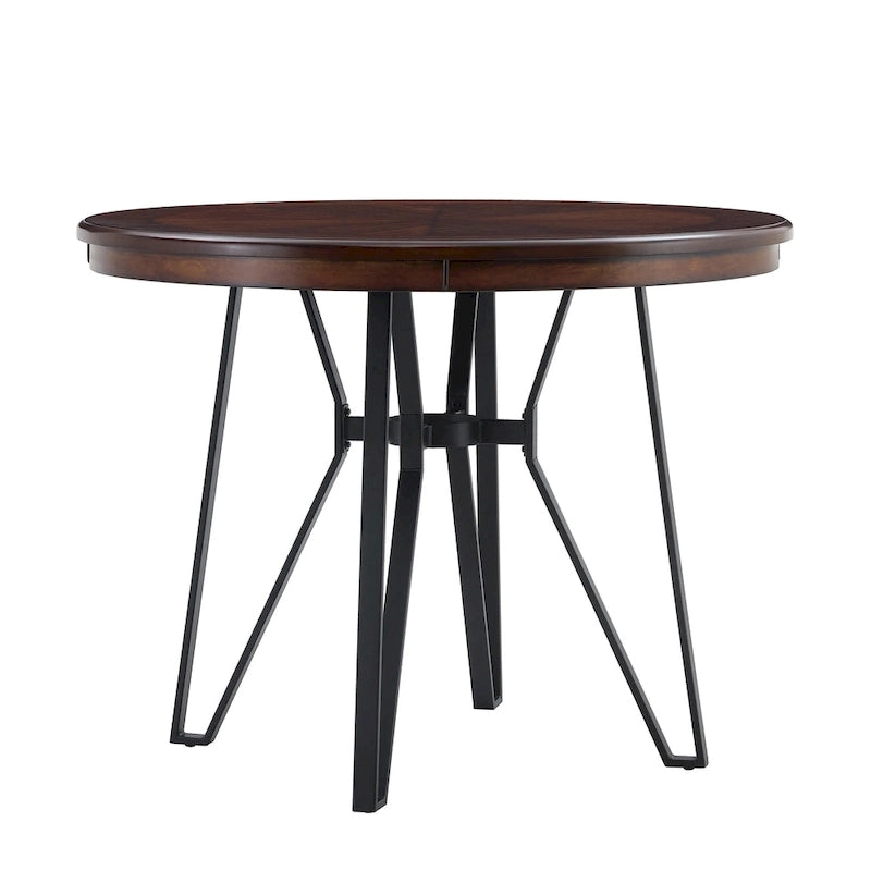 Ensemble de bar 5 pièces à hauteur de comptoir | Chaises rembourrées en tissu bouclé | Plateau en MDF coloris frêne clair | Cadre en métal | H 91 cm