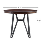 Ensemble de bar 5 pièces à hauteur de comptoir | Chaises rembourrées en tissu bouclé | Plateau en MDF coloris frêne clair | Cadre en métal | H 91 cm