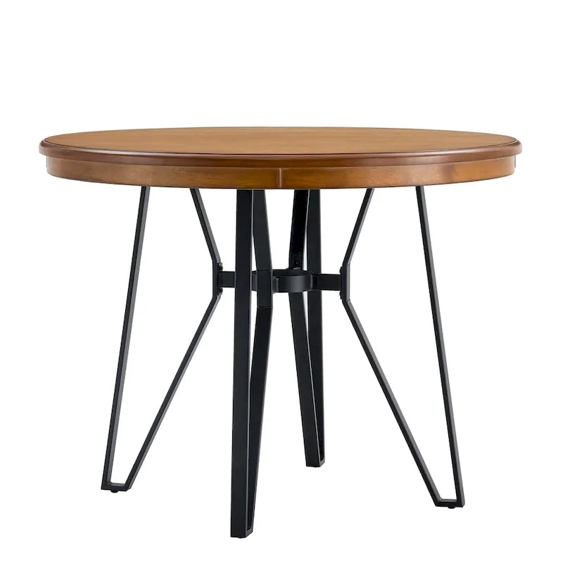 Ensemble de bar 5 pièces à hauteur de comptoir | Chaises rembourrées en tissu bouclé | Plateau en MDF coloris frêne clair | Cadre en métal | H 91 cm