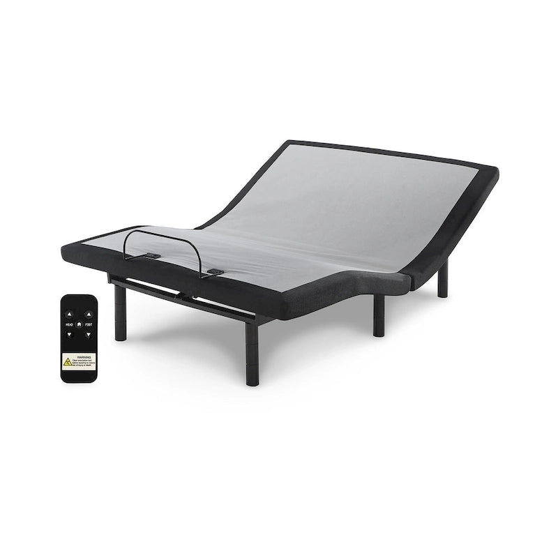 Ensemble matelas hybride à ressorts de 30 cm et sommier réglable | Mousse à mémoire de forme gel | Ports USB | Ultra Doux