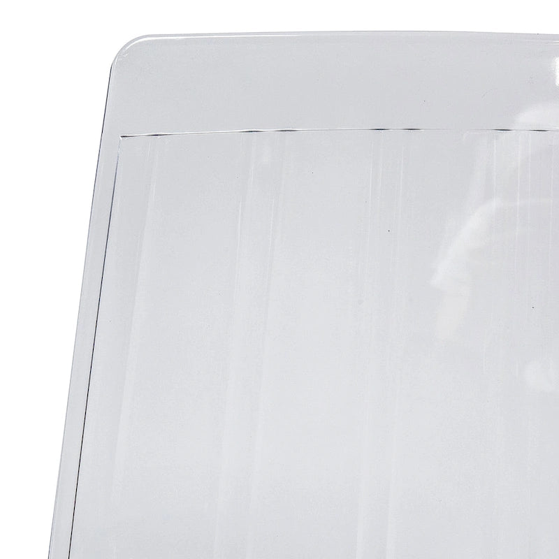 Lot de 2 chaises de salle à manger en acrylique transparent | Pieds chromés | Légères | Faciles à nettoyer | 82,5 cm H
