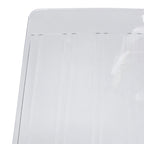 Lot de 2 chaises de salle à manger en acrylique transparent | Pieds chromés | Légères | Faciles à nettoyer | 82,5 cm H