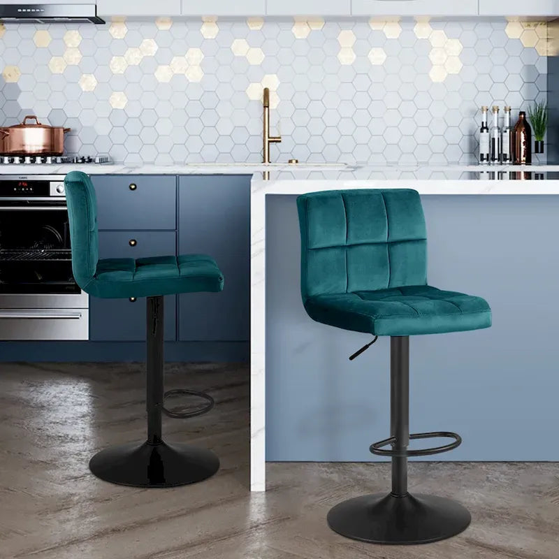 Tabourets de bar pivotants à hauteur réglable sans accoudoirs