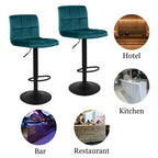 Tabourets de bar pivotants à hauteur réglable sans accoudoirs
