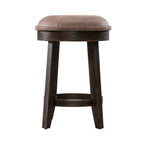 Table console de bar 4 pièces et 3 tabourets | Bois d'hévéa | Station de charge intégrée | Marron selle