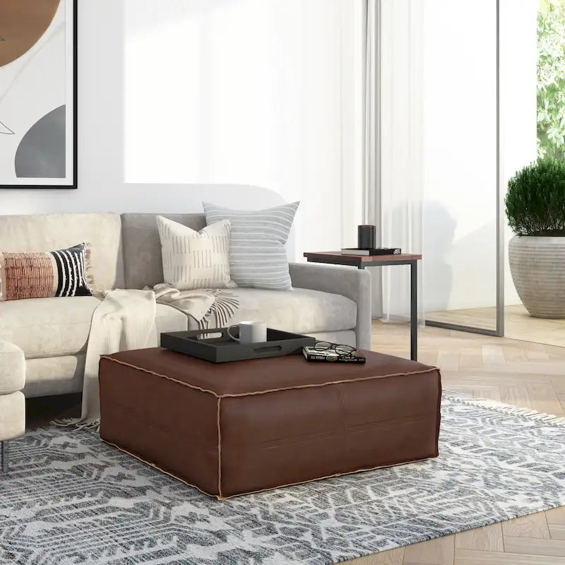Fauteuil inclinable électrique en cuir véritable avec port de chargement USB | Style moderne | Design ergonomique