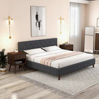 Table de chevet en noyer de style Mid-Century Modern