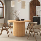 Table de cuisine ronde Table à manger en bois massif