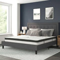 Lit plateforme capitonné avec matelas à ressorts ensachés de 25 cm
