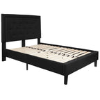 Lit plateforme capitonné avec matelas à ressorts ensachés de 25 cm