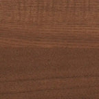 Lit plateforme en rotin brun noyer du milieu du siècle | Bois d'hévéa | 5 options de hauteur | Queen/King | Pas besoin de sommier