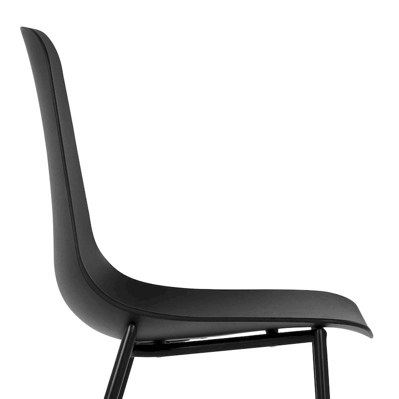 Ensemble de 3 tabourets de comptoir intérieurs/extérieurs | Polypropylène résistant aux UV | Pieds avec revêtement en poudre | Assise de 63,5 cm