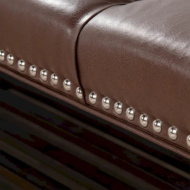 Banc rembourré à piètement en bois pour chambre à coucher ou entrée