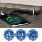 Meuble TV de ferme pour téléviseur de 75 po | Porte coulissante | Lumières LED RGB | 2 prises 2 USB | 66"L