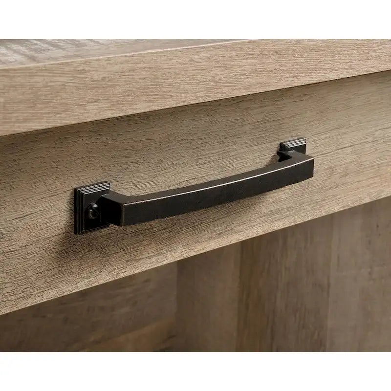 Bureau à domicile avec 3 tiroirs et rangement pour dossiers | Chêne Lintel | 43,15 po l | Dossiers suspendus format lettre