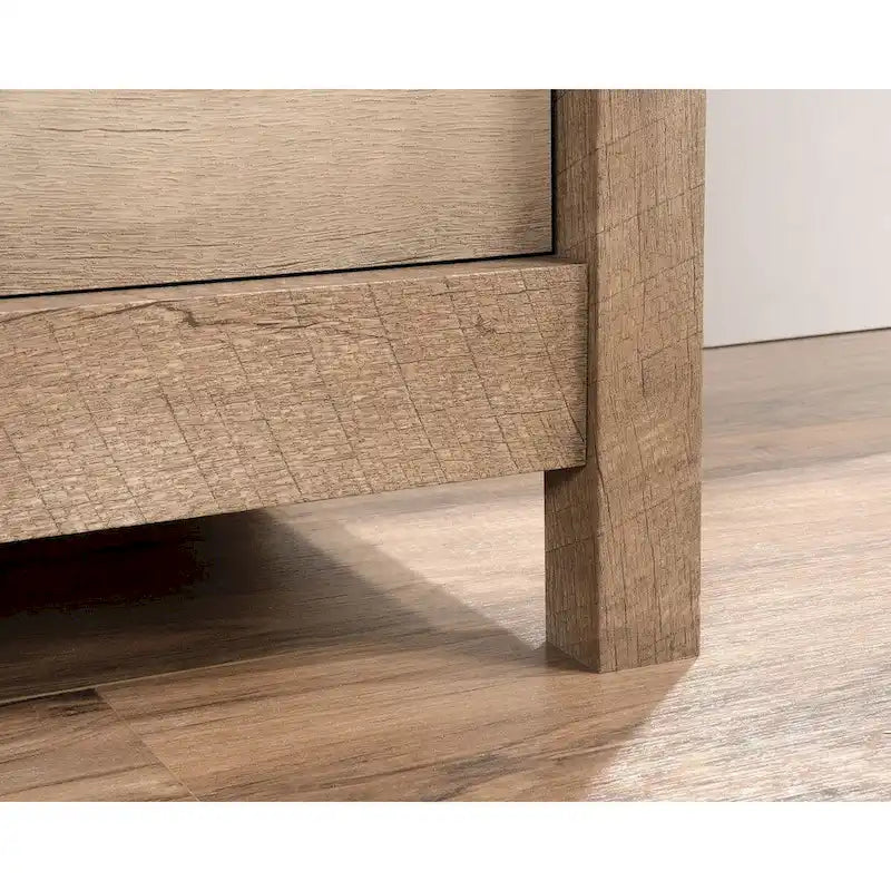 Bureau à domicile avec 3 tiroirs et rangement pour dossiers | Chêne Lintel | 43,15 po l | Dossiers suspendus format lettre