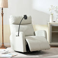 Fauteuil inclinable motorisé, pivotant et basculant | Rotation à 270° | Inclinaison à 30° | Inclinaison à 90-150° | Ports USB | Fauteuil de crèche