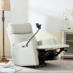 Fauteuil inclinable motorisé, pivotant et basculant | Rotation à 270° | Inclinaison à 30° | Inclinaison à 90-150° | Ports USB | Fauteuil de crèche