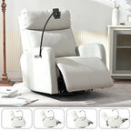 Fauteuil inclinable motorisé, pivotant et basculant | Rotation à 270° | Inclinaison à 30° | Inclinaison à 90-150° | Ports USB | Fauteuil de crèche