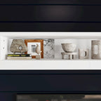Meuble TV blanc avec plusieurs options de rangement Verre trempé - 96.9