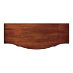 Meuble console avec 3 tiroirs doublés de feutre et 2 portes | Bois dur de peuplier | Placage de loupe de frêne | 101,6 cm L