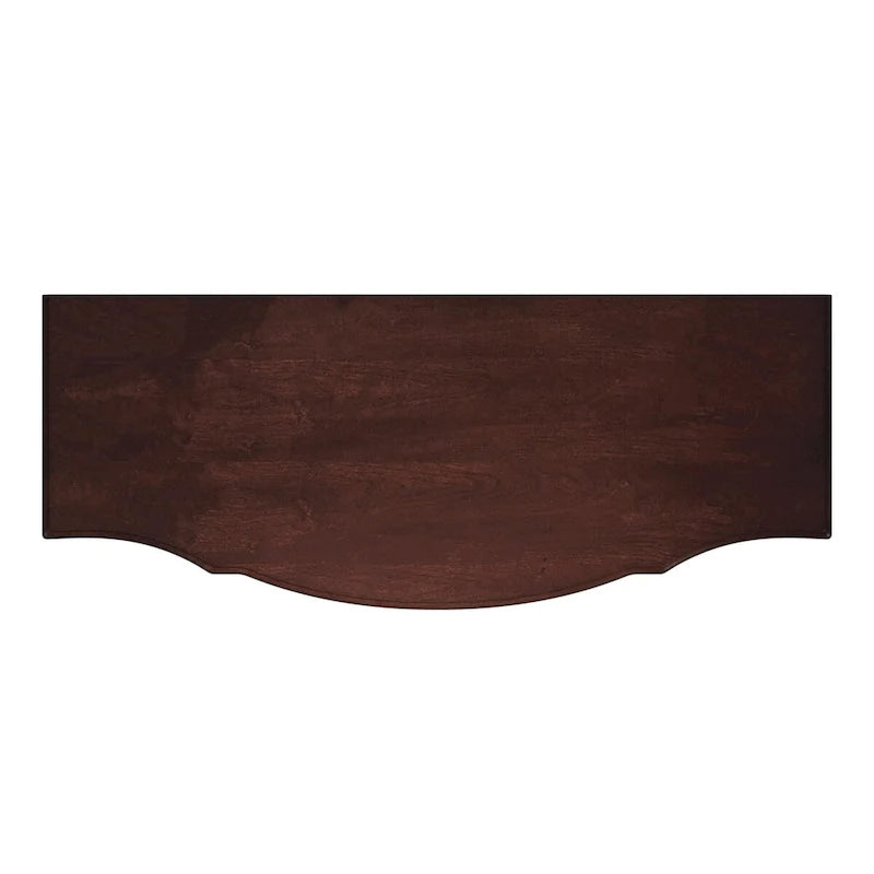 Meuble console avec 3 tiroirs doublés de feutre et 2 portes | Bois dur de peuplier | Placage de loupe de frêne | 101,6 cm L
