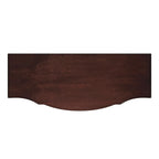 Meuble console avec 3 tiroirs doublés de feutre et 2 portes | Bois dur de peuplier | Placage de loupe de frêne | 101,6 cm L