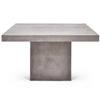 Table à manger carrée hauteur comptoir 59" | Béton fibré | Adaptée à l'extérieur | Gris foncé