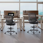 Chaise de bureau haute ergonomique avec accoudoirs relevables